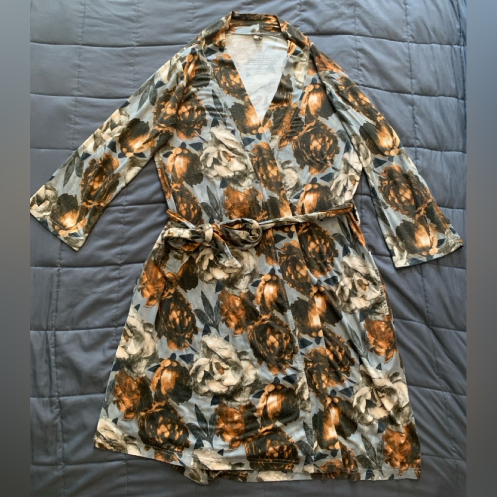 Posh Peanut Maternity Robe Bamboo Small